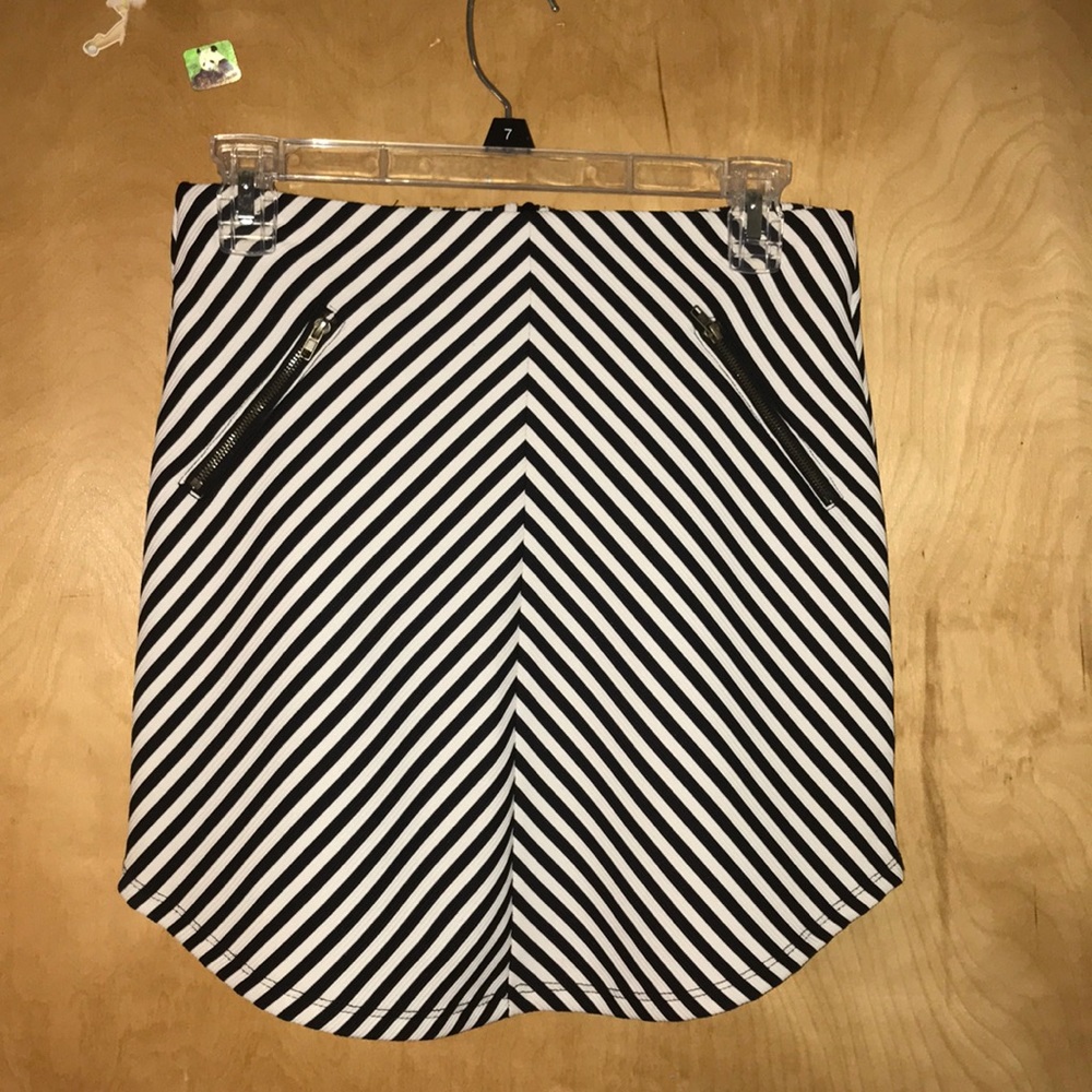 Black and White stripped skirt